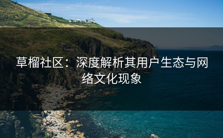 草榴社区：深度解析其用户生态与网络文化现象